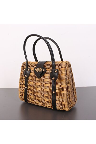 Mylamp MYBAG RATTAN ÇANTA 32 x14 x23 cm