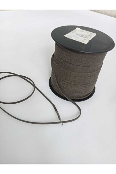 hobi duragı Șnur cu dungi din piele intoarsa - 5 metri