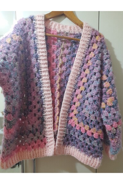 cafemtırakhobievi gülkurusu-yeşil ebruli hırka