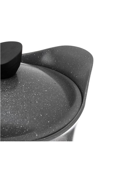 Badraig 17 Piece Grey Granite Cookware Set