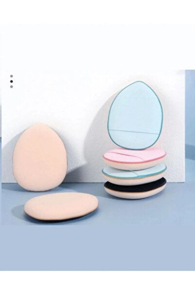 Acarlar Ticaret 6 Adet Parmak Makyaj Süngeri - Mini Puf Kapatıcı Pudra Süngeri