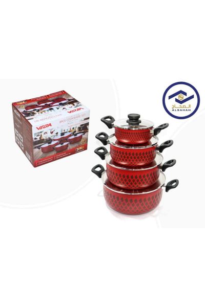 AL-Sahah Vega 8 Piece Aluminum Cookware Set