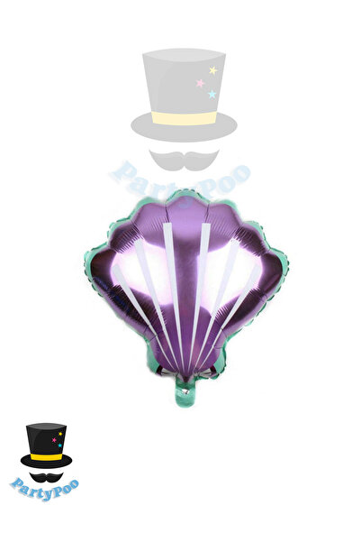 PartyPoo بالون فويل صدف أرجواني 55 سم