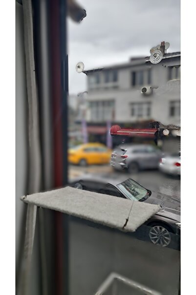 Petprety Vantuzlu Cama Asılan Kedi Yatağı Beyaz