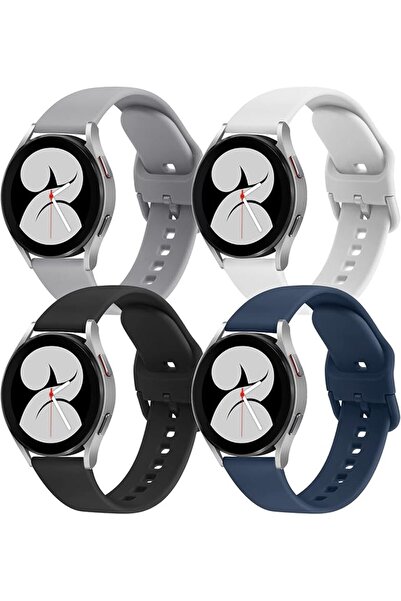 AWH مجموعة من 4 أحزمة رياضية لساعة سامسونج جالاكسي 4/5، أكتيف 2، حزام سيليكون...