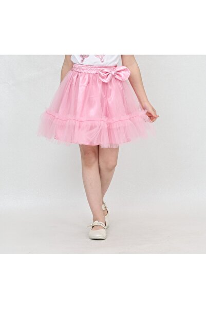 nacar çarşı Fusta tutu din tul cu volane și fundă pentru fetițe, spectacol pe...