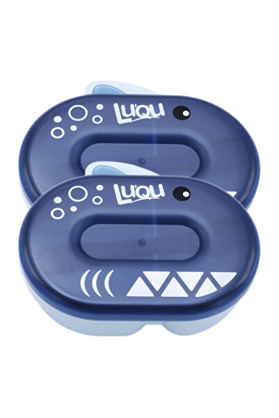 LUQU BABY Feeding Bowl With Spoon Deep-Blue -Pack of 2