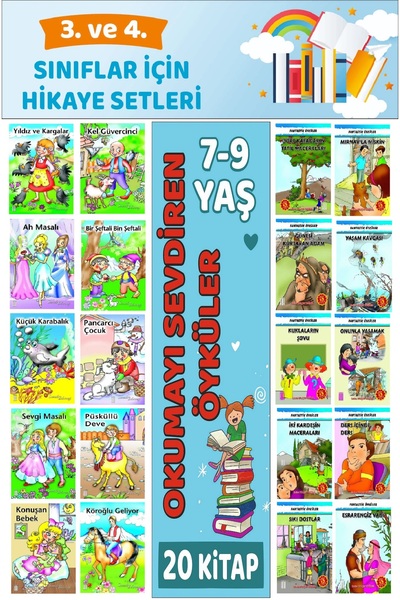 Ata Yayıncılık 3.ve 4.Sınıflar İçin Okuma Alışkanlığı Kazandıran Mükemmel 20 ...