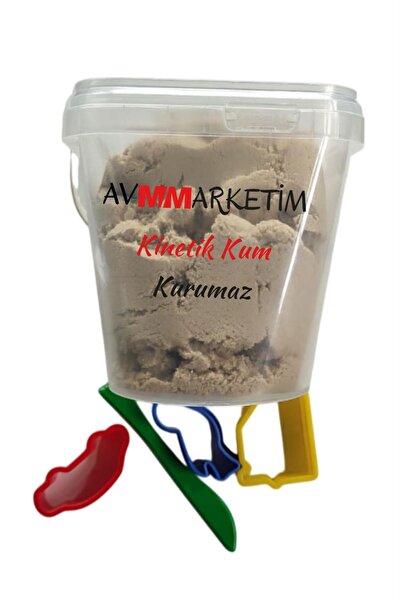 AVMmarketim Oyun Kalıbı Hediyeli Kurumayan Kinetik Kum 800 Gram ve Kalıp Hedi...