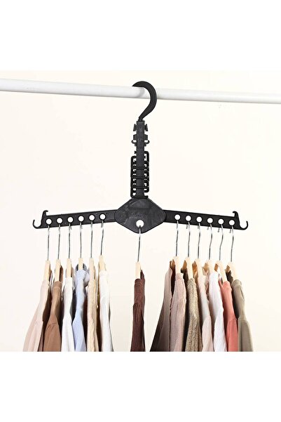 elisalife Çok Amaçlı Katlanır 20 Bölümlü Elbise Gravat Eşarp Askısı