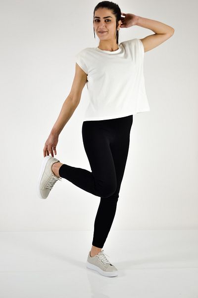 Nisan Collar Detailed Padded T-Shirt