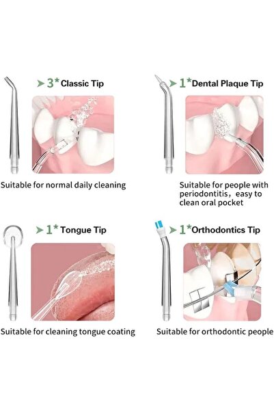 AWH Cordless Water Flosser, 3 DIY Modes, 4 Nozzles, Portable, IPX7 Waterproof, 220ML Tank