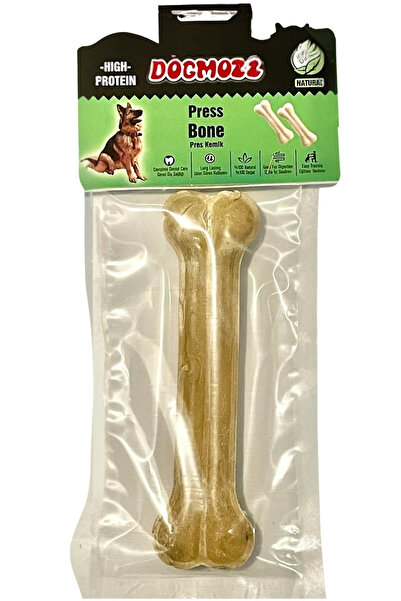 DogMozz Premium Deri Pres Natural Köpek Kemiği 22 Cm