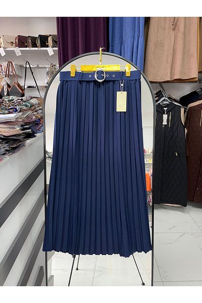 Zeynep Butik 92 cm Crepe Pleated Skirt - 1660