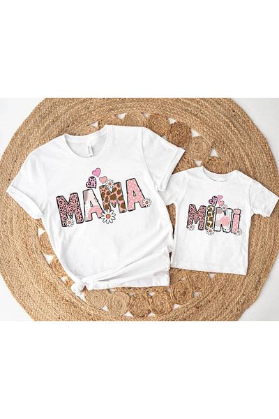 Pink Sky T-shirt Mother and Daughter (ADDY TO 2 BASKETS TO MAKE SINGLE PRODUCT COMBIN)