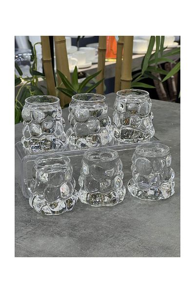 Doğudeko Acar Lux Borosilicate Glass 6-Piece Grape Coffee Glass