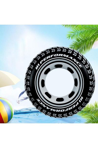Intex 91 cm Rubber Patterned Wheel Bagel - Inflatable Wheel