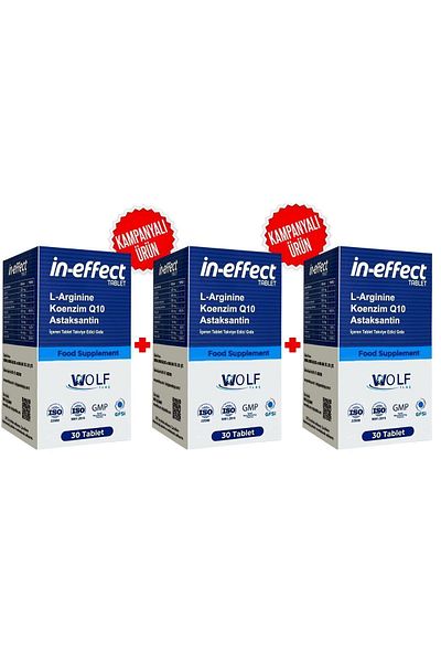 Wolf In Effect X3 - Coenzymeq10, L-Carnitine, Ginseng, Vitamin E, Vitamin D, and Arginine Infertiliete Wlf34