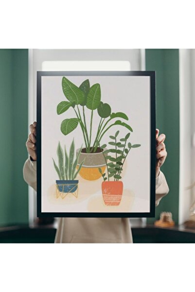 gifttime Poster cu tematică de desen minimalist cu frunzele soarelui - fără c...