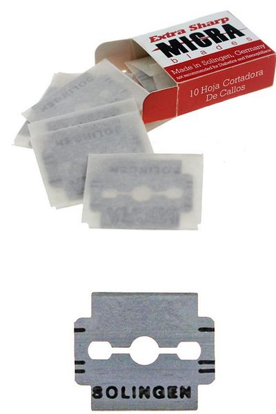 AGNESS Micra Solingen Professional Replacement Rasp Razor 10Pcs Asu-31