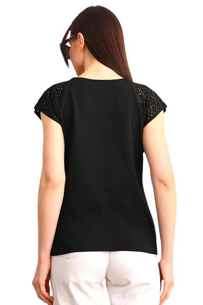 lavella Women's Knitwear V-Neck Shoulder Openwork Strap Undershirt