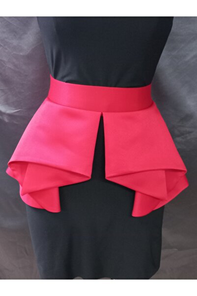 es moda shop Червен корсет колан Geeta - детайл „птиче око”