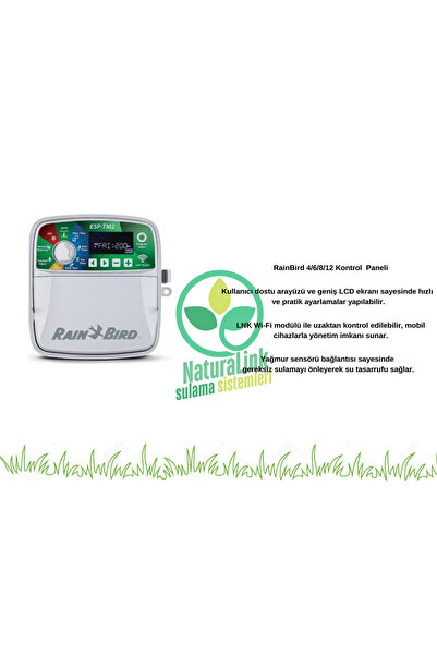 Rainbird Rain Bird ESP-TM2 12 İstasyonlu İç Mekan Sulama Kontrol Ünitesi