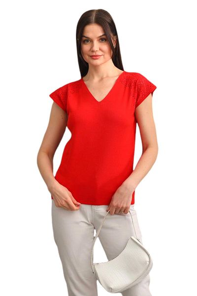 lavella Women's Knitwear V-Neck Shoulder Openwork Straps Undershirt 12719 Bgl-St04219