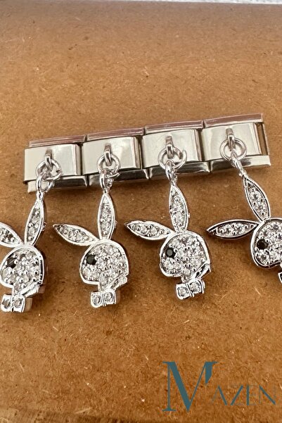 MAZEN 1 Adet Playboy Italyan Bileklik Charmları