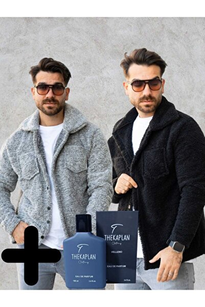 OTAKU Pack of 2 Unisex Plush Fleece Cardigan and 100 ml Perfume