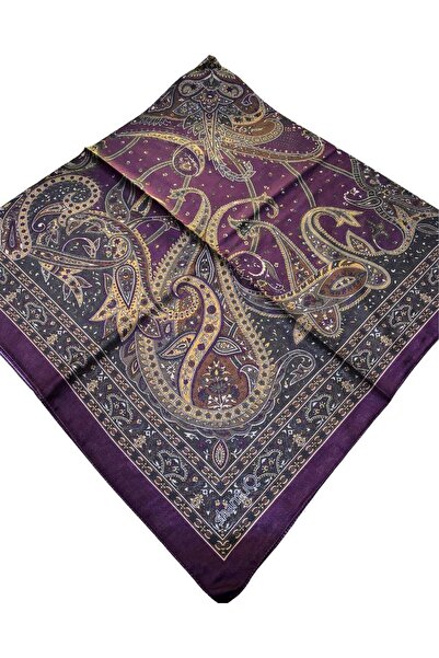 Bytoktay 120X120 سم نمط إيترو وشاح ناعم مخيط يدويًا تصميم مخصص شاشة كبيرة الحجم