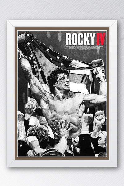 Saturn Pictură în cadru Rocky - Pictură poster Rocky 4 Fim