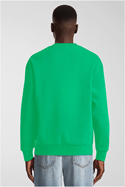 Superlife Ανδρικό φούτερ με λαιμόκοψη με άνετη εφαρμογή 3 κλωστών με εσωτερικό φλις SPR25SW36