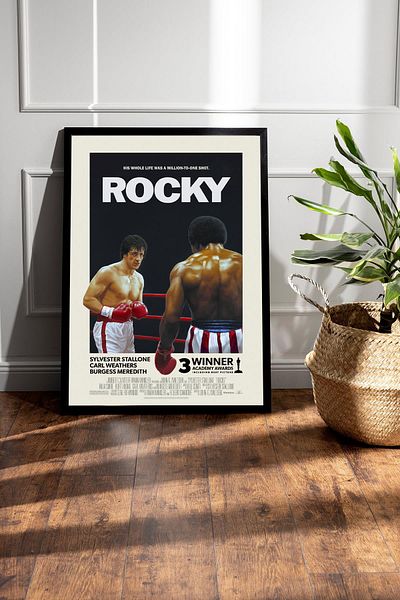 Saturn Pictură înrămată Rocky - Pictură poster Rocky Fim