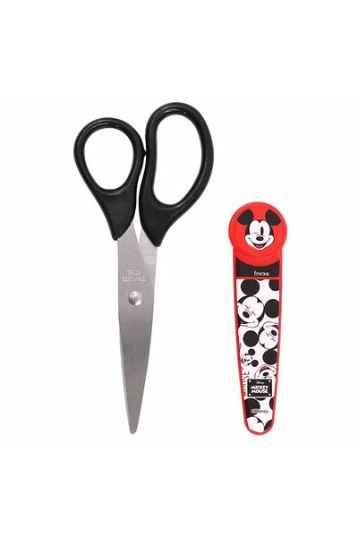 OTTONYA Minnie Iconic Forever Blunt Scissors with Protection Cover & Black