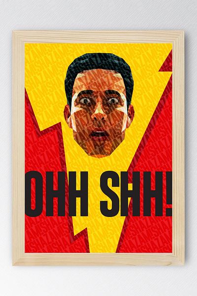 Saturn Shazam Framed Painting - Shazam Fim Poster Painting