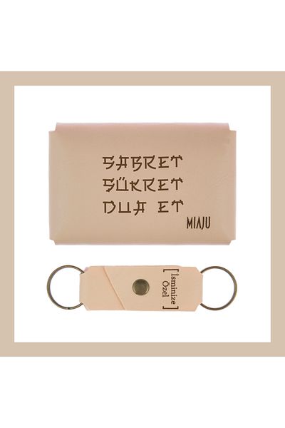 Miaju Colorful Powder, Wallet and Keychain Set Gift Suitable for Everyone