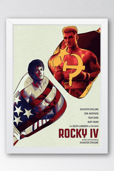 Saturn Pictură în cadru Rocky - Pictură poster Rocky 4 Fim