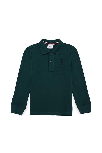 U.S. Polo Assn. Hanorac de bază verde pentru băiat
