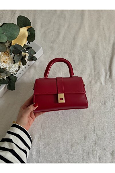 ELFCO Geantă de mână și geantă de umăr pentru femei Tiny Model Red