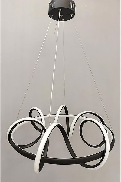 TREND 3Stage Modern Helezion Black Led Chandelier