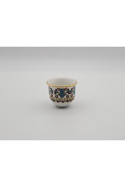 DUKKANI ISTANBUL 6-Piece Hazel Green Porcelain Gawa Cup Set