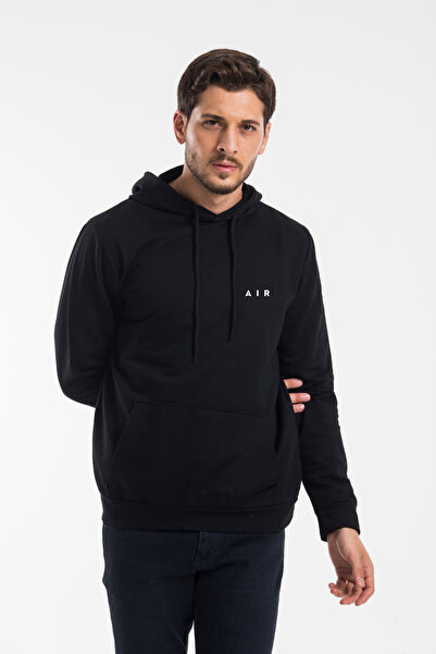 Superlife Ανδρικό φούτερ με κουκούλα Casual Fit Slim AR με στάμπα spr24sw122