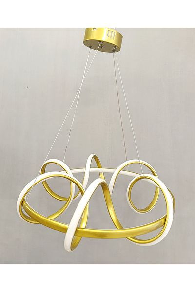 TREND 3Stage Helezion Static Gold Modern Led Chandelier