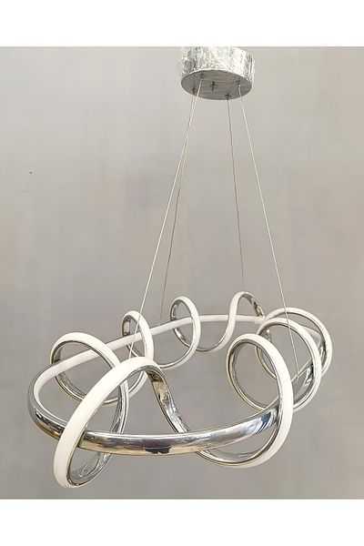 TREND 3Stage Dining Table Modern Chrome Led Chandelier