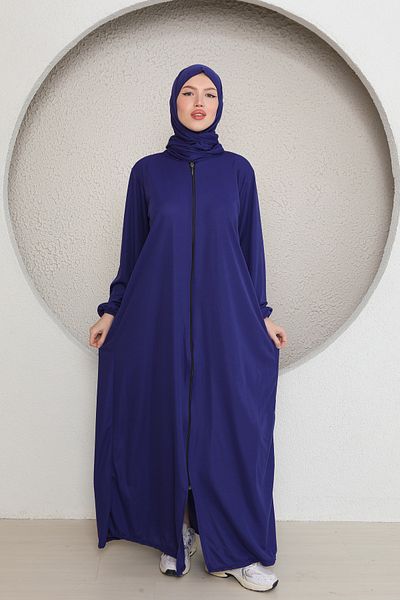 Kutay Collection Γυναικείο φόρεμα προσευχής Hijab με φερμουάρ και φερμουάρ