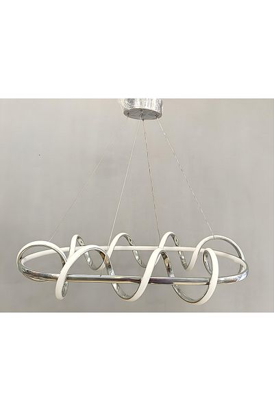 TREND 3Stage Dining Table Modern Chrome Led Chandelier