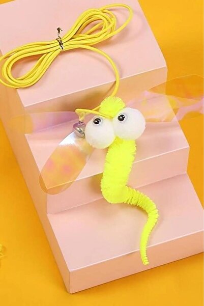 jetfast Butterfly Model Elastic Self-Adhesive Cat Playing Rod