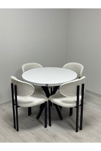 ROYALİSA TABLE CHAİR LOTUS MUTFAK MASA SANDALYE TAKIMI 4 KİŞİLİK