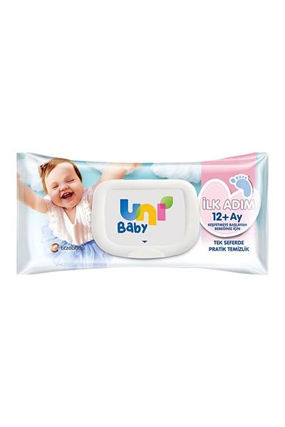 Uni Baby First Step Wet Towel Wipes 52 Sheets
